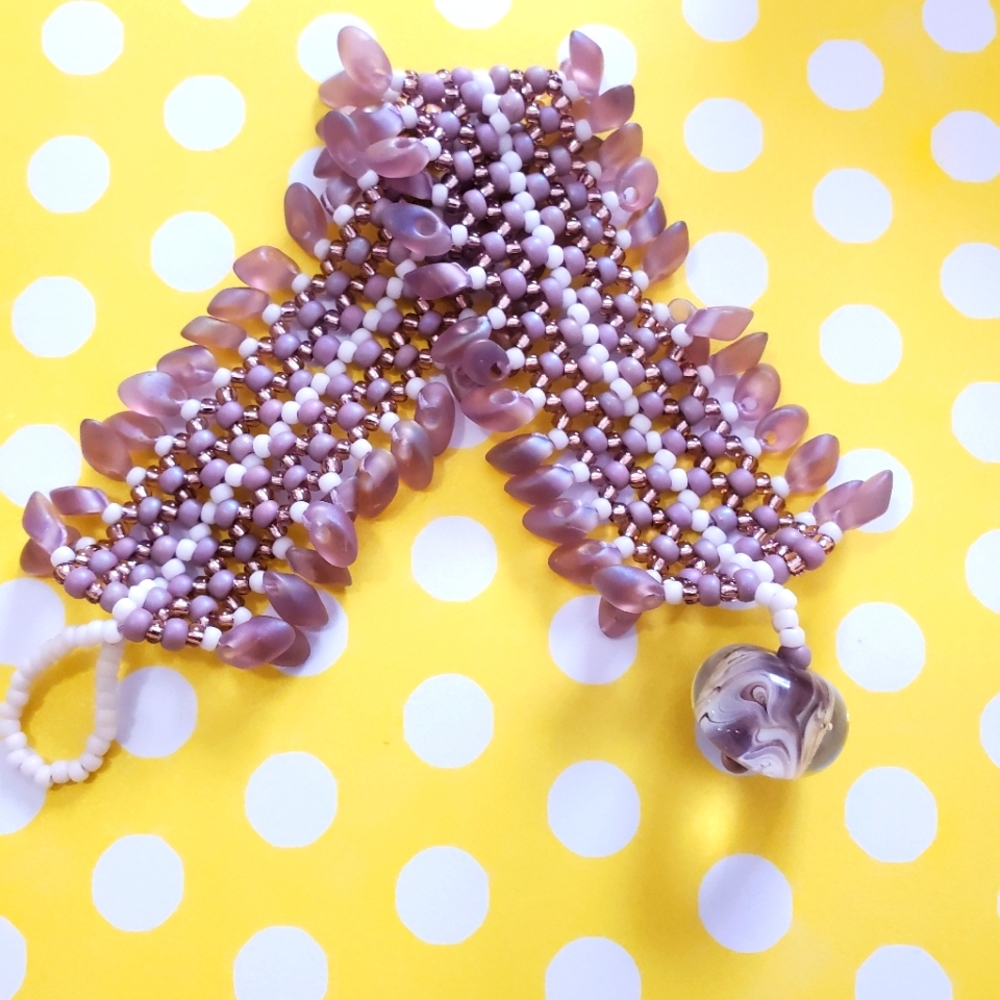 Lavender SDE Designs Ruffle Bracelets